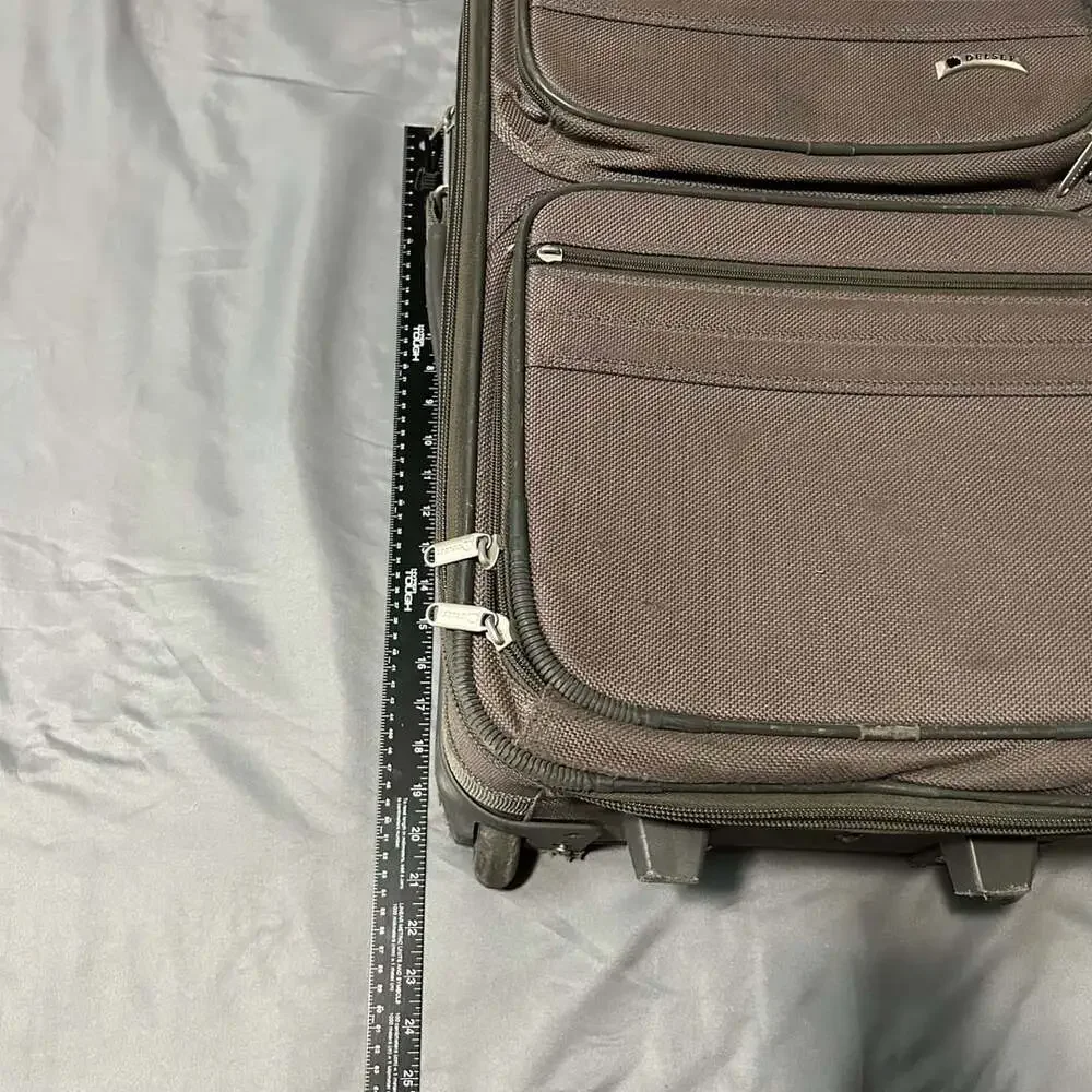 Delsey Grey Softside Rolling Carry-On Luggage